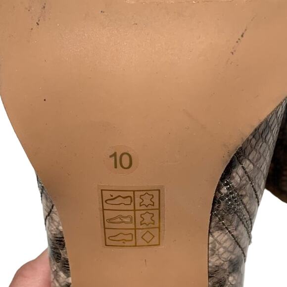 Jeffrey Campbell Rosalee Taupe Snake Bootie NEW 10 - Picture 5 of 6